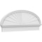 Ekena Millwork Elliptical Sunburst Architectural Grade PVC Combination Pediment, 48"W x 18-7/8"H x 2-3/4"P PEDPC048X190ELL01 - alternate 1